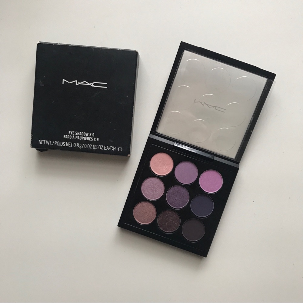 MAC Cosmetics Eyeshadow Palette Purple times nine